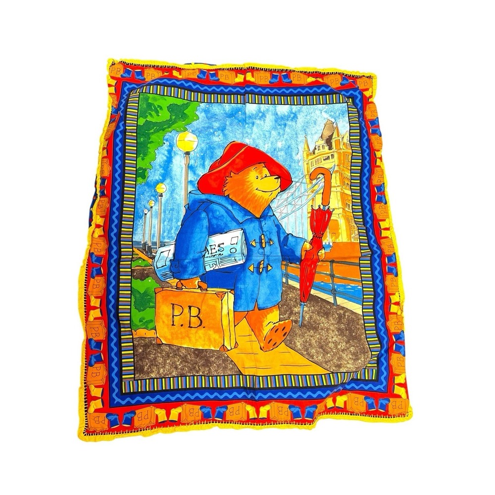 Paddington Bear Children's Blanket Crib Blanket Fabric 32"x40"